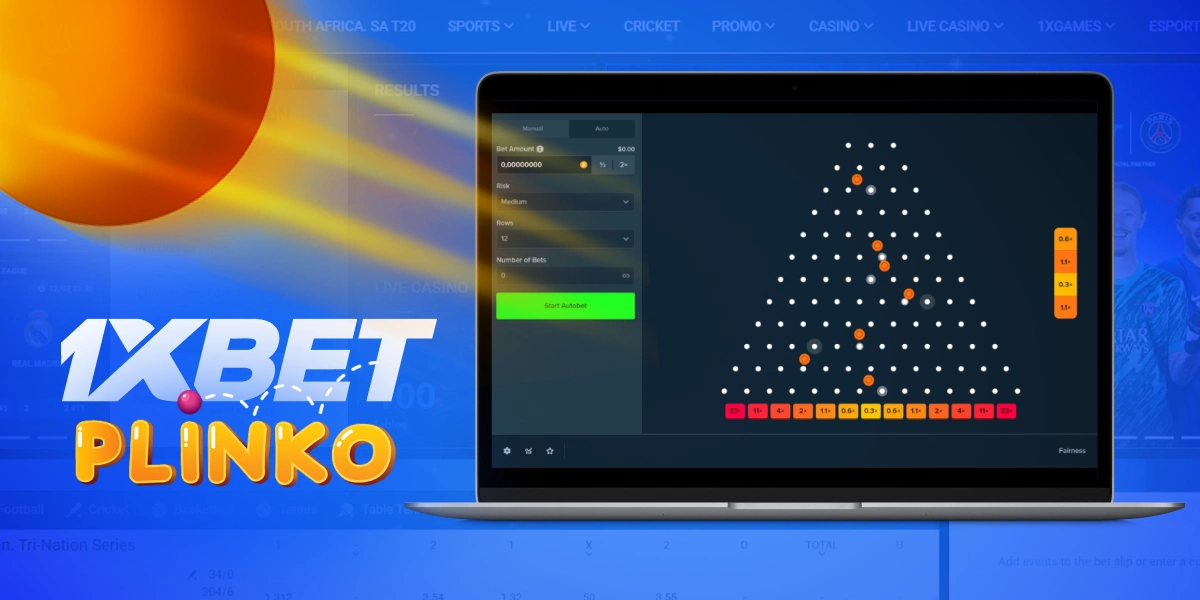 jogo Plinko no cassino 1xBet